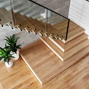 Metal Staircase Fabricated Steel Escalier Wood Treads Stair