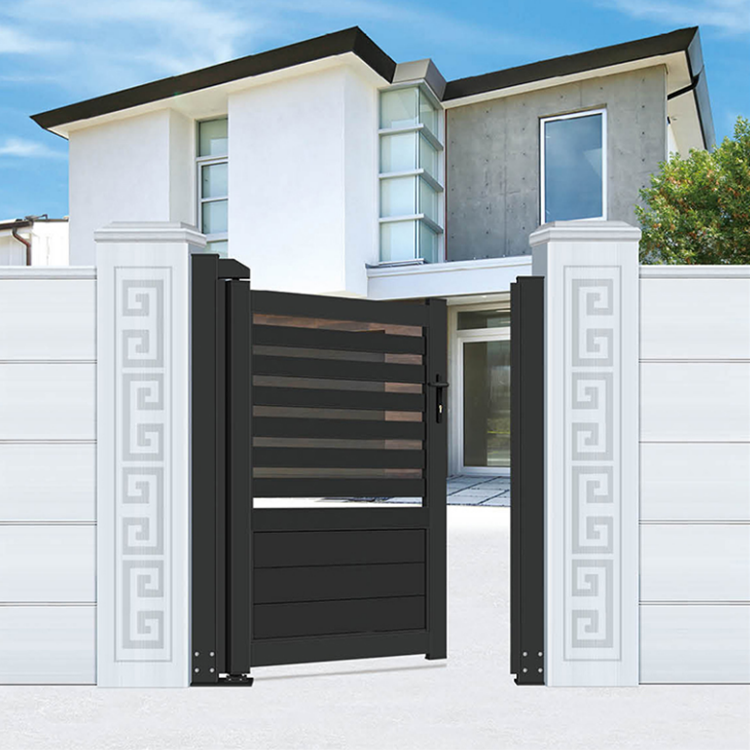 Ace Modern Aluminium Industrial Metal Driveway Gate Automatic Sliding Gate Aluminum Motorized Entrance Garden Aluminum Gates