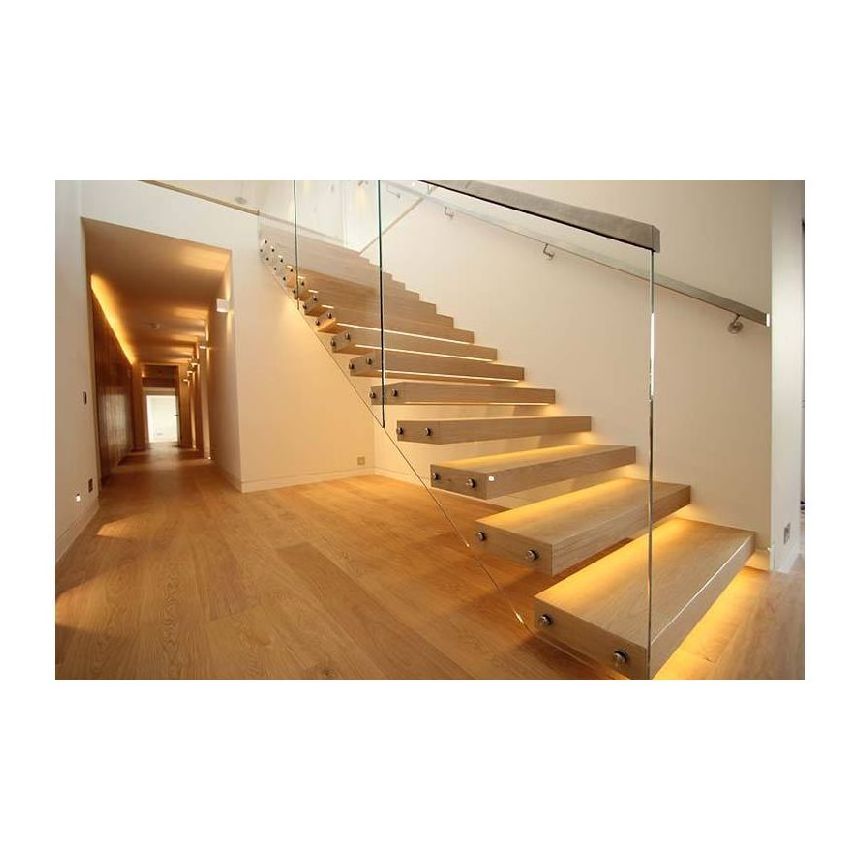 ACE cheap cost floating stair with tread brackets