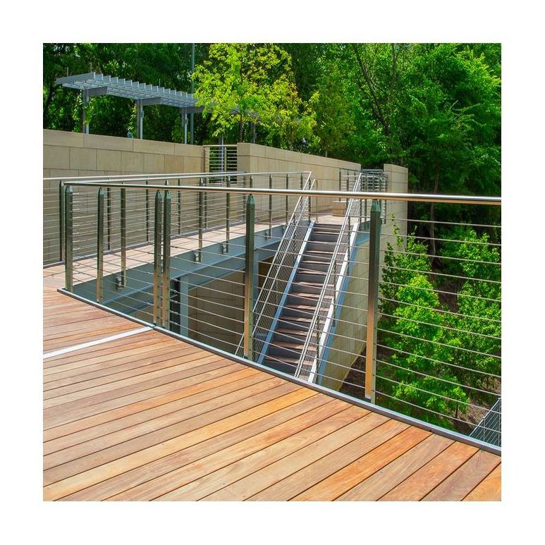 Outdoor cable railing systems/ wood deck cable railing metal cable fence railing