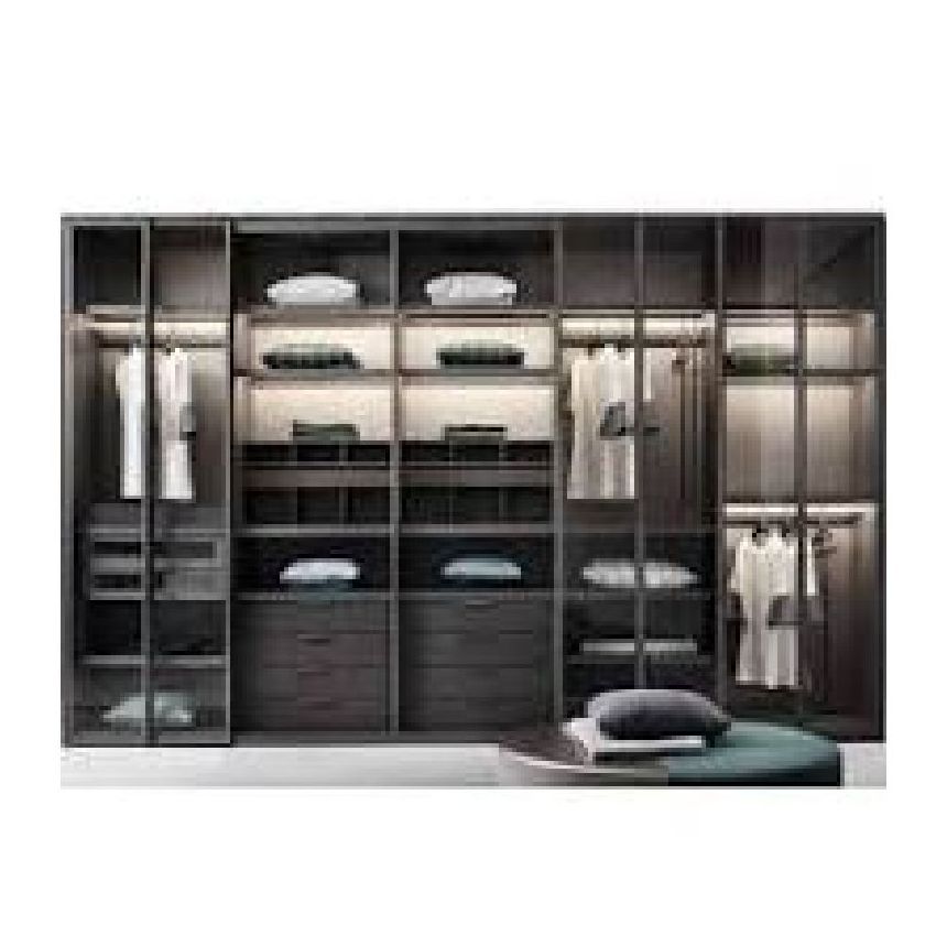 Wooden Wardrobe with Mirror New Design Wardrobe Bedroom Closet for Home