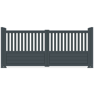 Ace Aluminum Gate Aluminum Garden Fences And Gates Hinges Driveway Motor Swing Gate Opener Double Arm