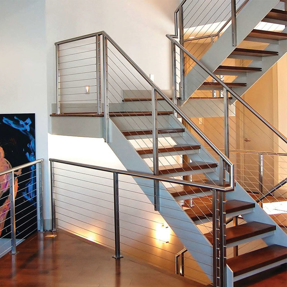 2021 Modern Design Easy Install Tension Wire Stainless Steel Cable Railing for Stair