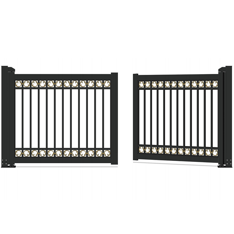 Ace Aluminum Gate Aluminum Garden Fences And Gates Hinges Driveway Gate 20 Ft Wide To 6Ft High Double Swing