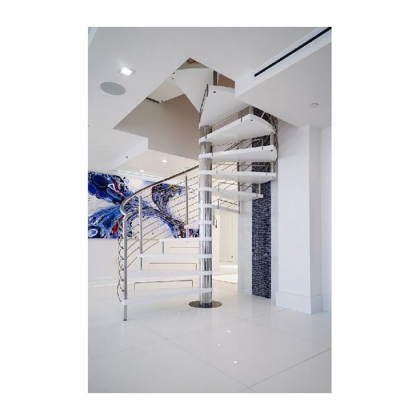 outdoor or indoor  arc spiral staircase used for sale