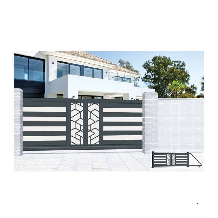 Electric motor iron main gate designs house gate designs pictures residential villa sliding gate