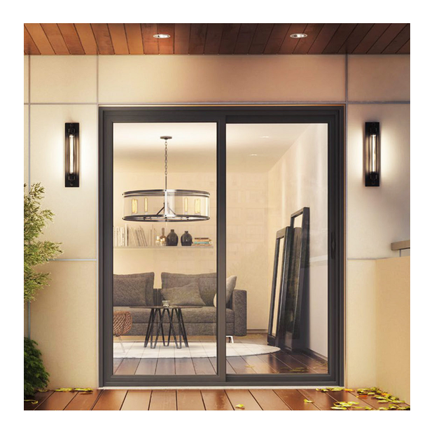 Interior lifting sliding Doors Aluminum Alloy Profiles Waterproof Double Tempered Glass Door