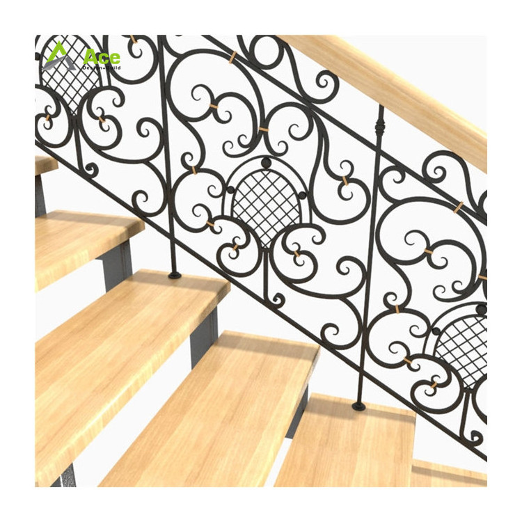 Ace Aluminum Railing System Hot Sale Custom Aluminum Balcony Deck Picket Railing Balustrade Stairs Railings