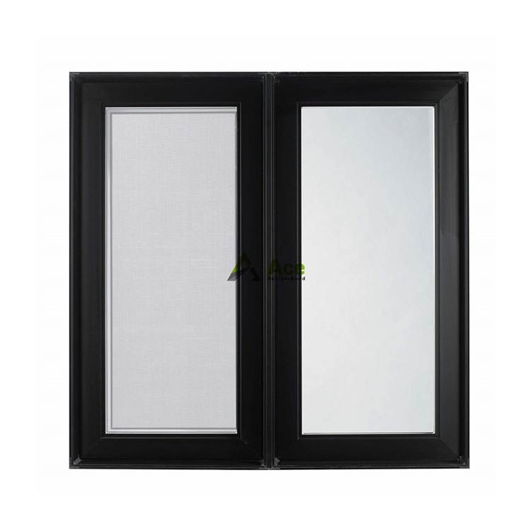 Ace Casement Door Aluminum Windows And Doors Automatic Frameless Single Double Aluminum Swing Door Closer