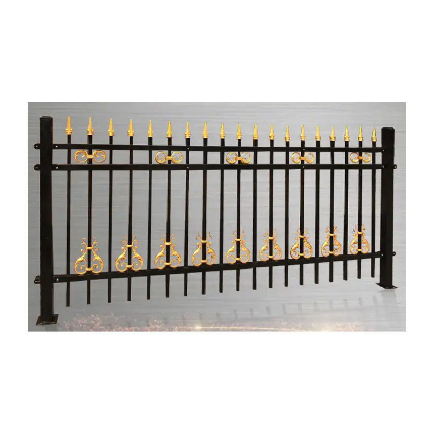 top mount mini metal fence pickets for outdoor