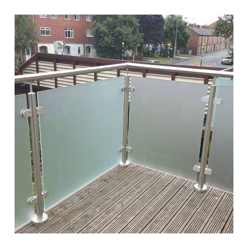 Ace glass railing balustrade stair handrail post glass railing for balcony