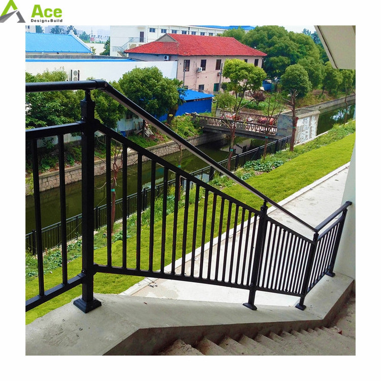 ACE modern galvanized metal picket square tube fence for outdoor