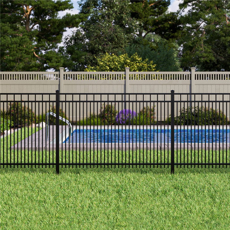 Ace Aluminum Fence Black Horizontal Aluminum Louver Garden Metal Fence Slats Panels Post Aluminum Fences And Gates For Houses