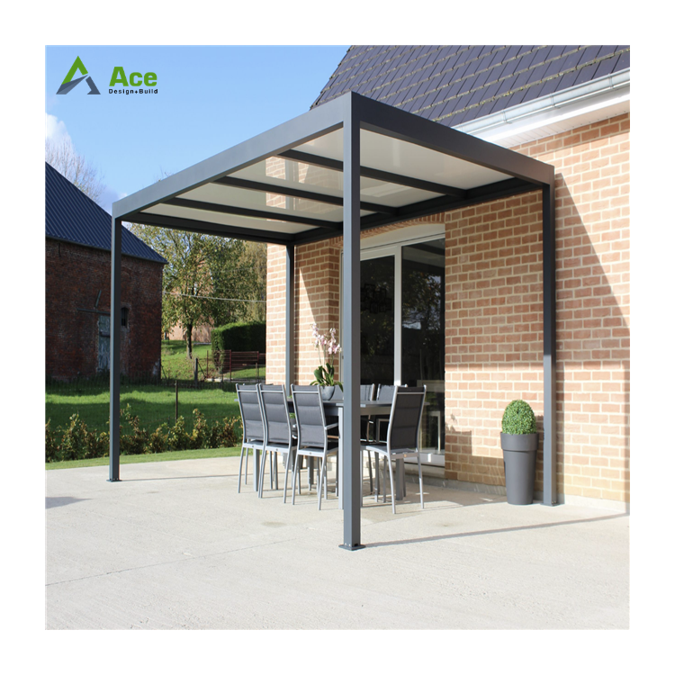 Ace Pergola Aluminium Outdoor Carport Structure Solar System Carport Pergola Kit Louvered Aluminum Pergola Parts