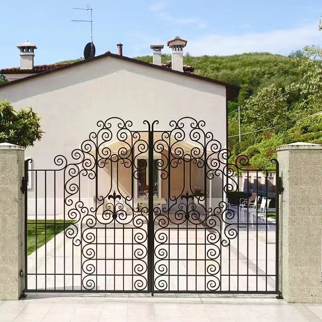 House Decoration Wrought Iron Main Gates Designs Simple Gate  Driveway Outdoor Main Gate Design