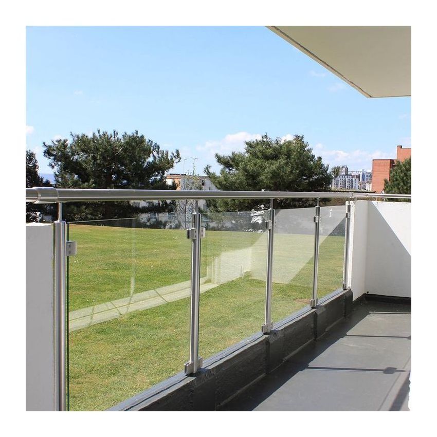 Ace glass railing balustrade stair handrail post glass railing for balcony