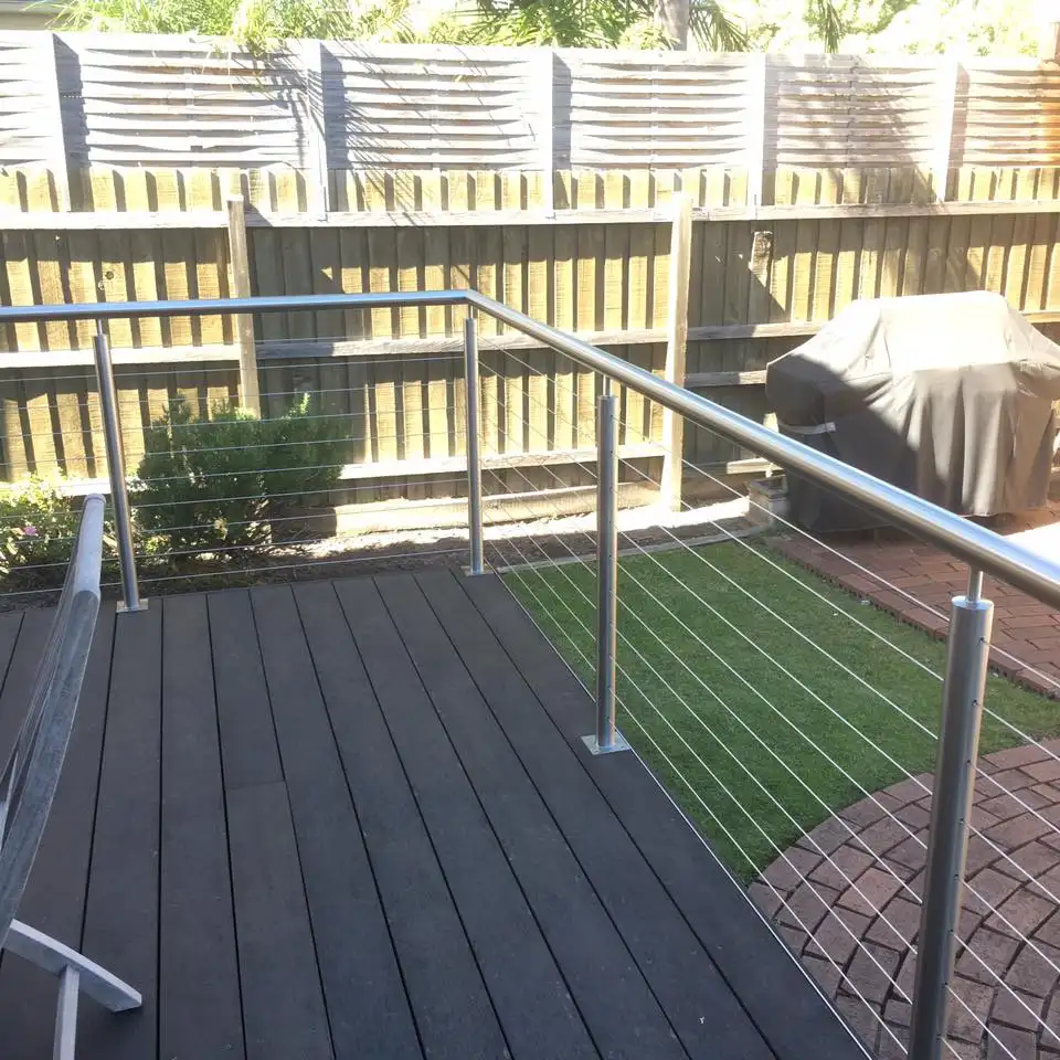 stainless steel baluster cable balcony railing system