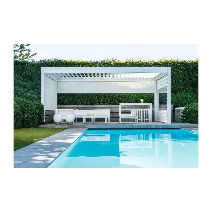 aluminum louvered roof pergola kits for outdoor garden