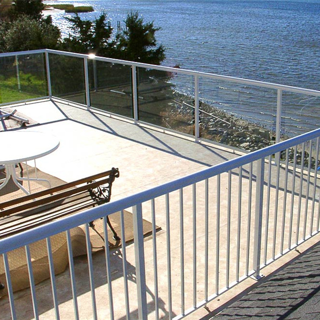 New Style DIY Install Aluminum Balustrades Deck Pickets Railing and Fence for Balcony