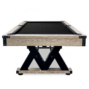 Factory New Design High Quality M-legs Snooker 8 Ball Billiard Pool Table With Wood Surface