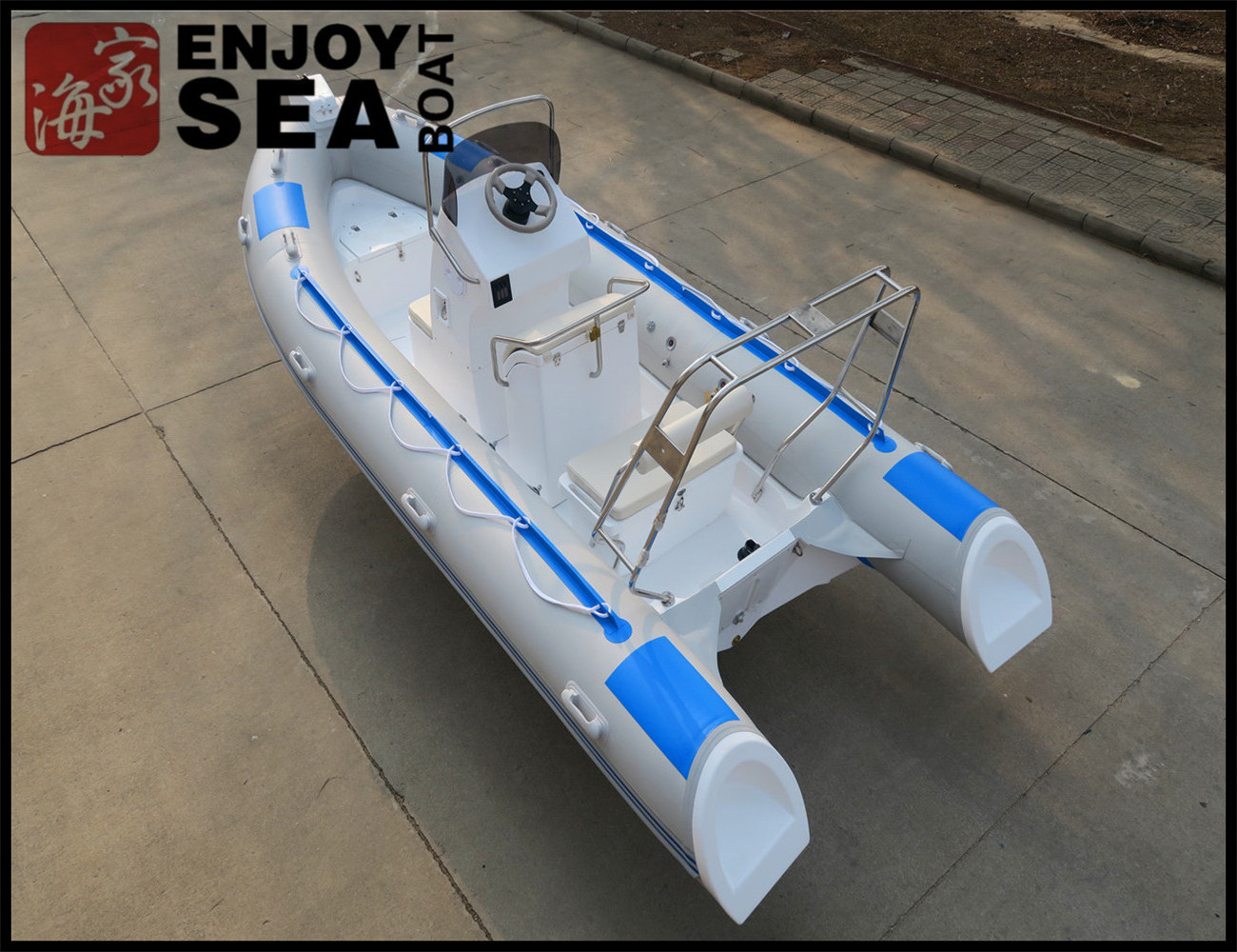 520cm Customize color center console fiberglass work fishing boat