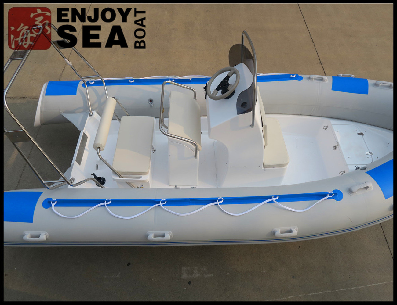 520cm Customize color center console fiberglass work fishing boat