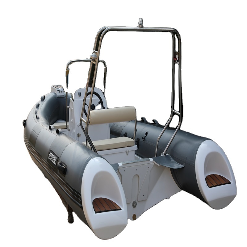 high sales inflatable fiberglass boats with soft seat CE RIB-580 for hot sale