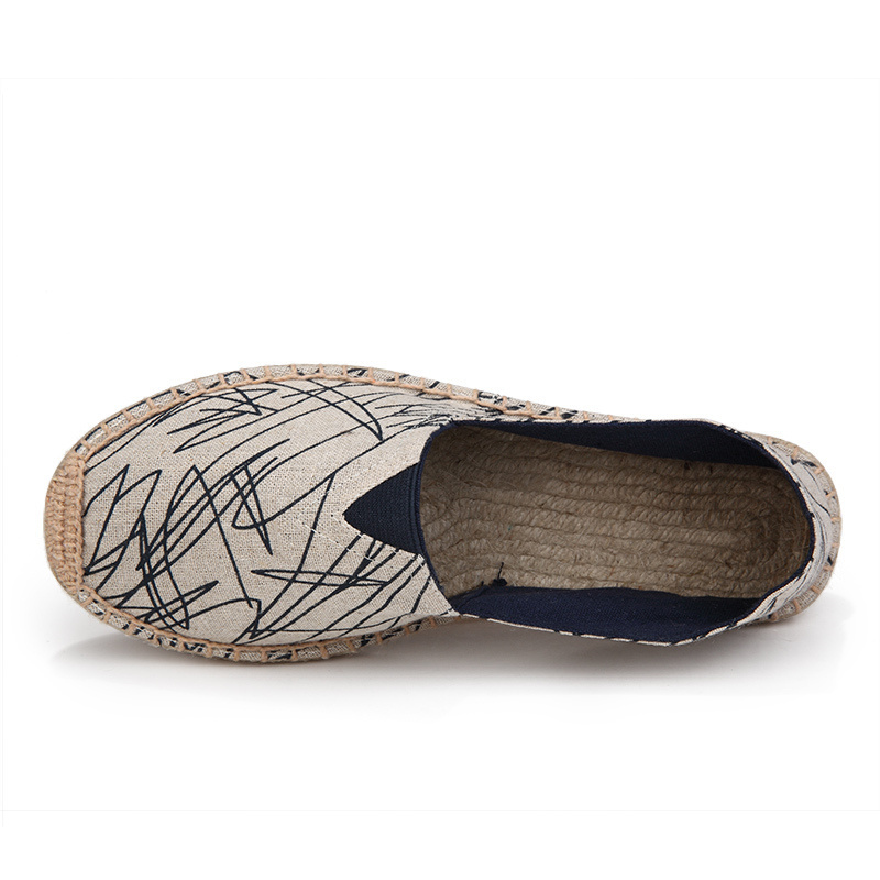 Direct Selling Printing Canvas Casual Men  Custom Cheap Espadrilles Womens Designer