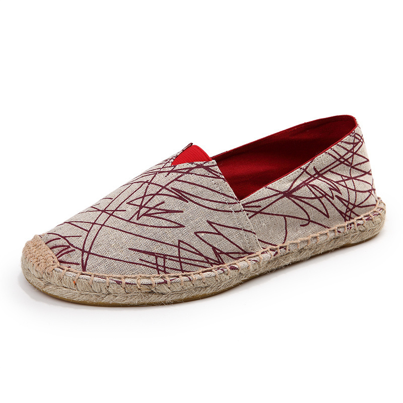 Direct Selling Printing Canvas Casual Men  Custom Cheap Espadrilles Womens Designer