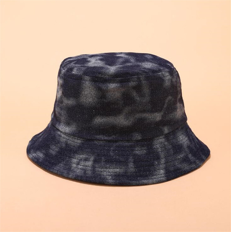 2023 European American Retro Denim Embroidery Jeans Bucket Hat  Jean Men Women panama fashion Bucket Hat