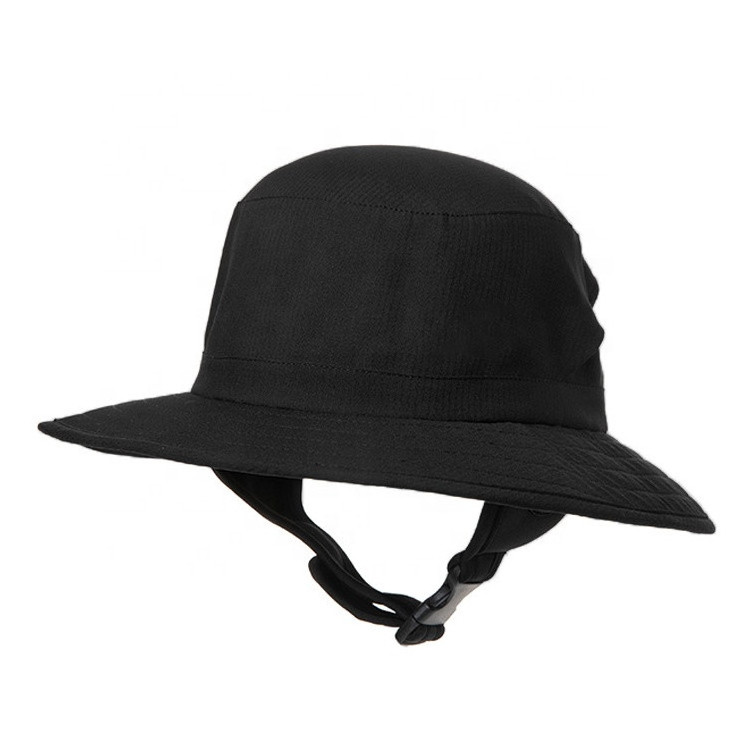 Chin Strap Custom Logo Color Surfing Bucket Hats with String Designer Plain Bulk Large Waterproof 100% Polyester Dobby BSCI ACE