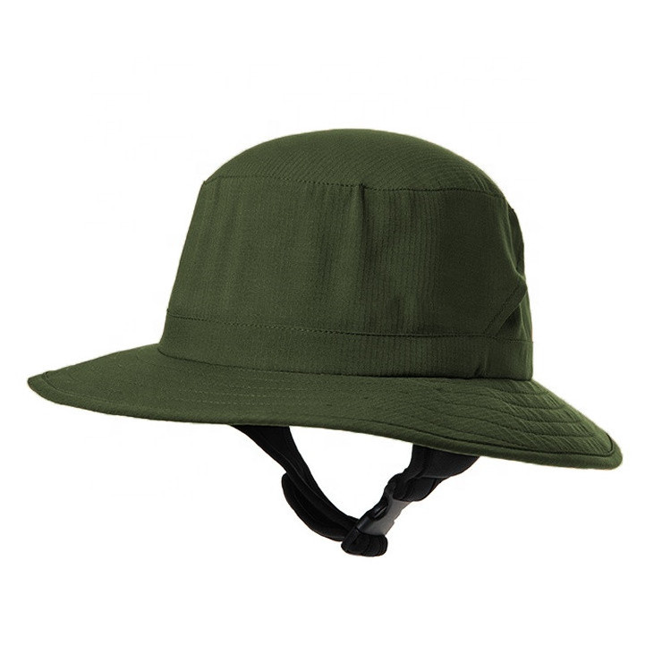 Chin Strap Custom Logo Color Surfing Bucket Hats with String Designer Plain Bulk Large Waterproof 100% Polyester Dobby BSCI ACE