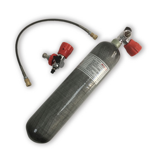 Acecare 2L CE Carbon Fiber Cylinder HPA Paintball Tank 300bar 4500psi  With Red Valve And Filling Station