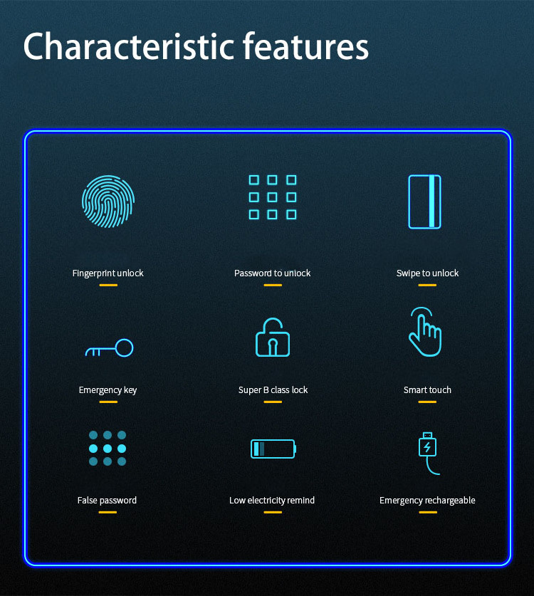 Intelligent Smart Lock with Fingerprint Door Locks that Are Easy to Use and Secure