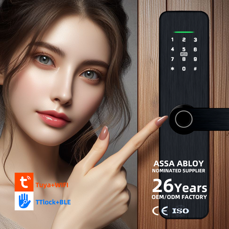 Safety Usb Port Lock Smart Home Wifi Locks Smart Door Lock With Fingerprint Tuya App