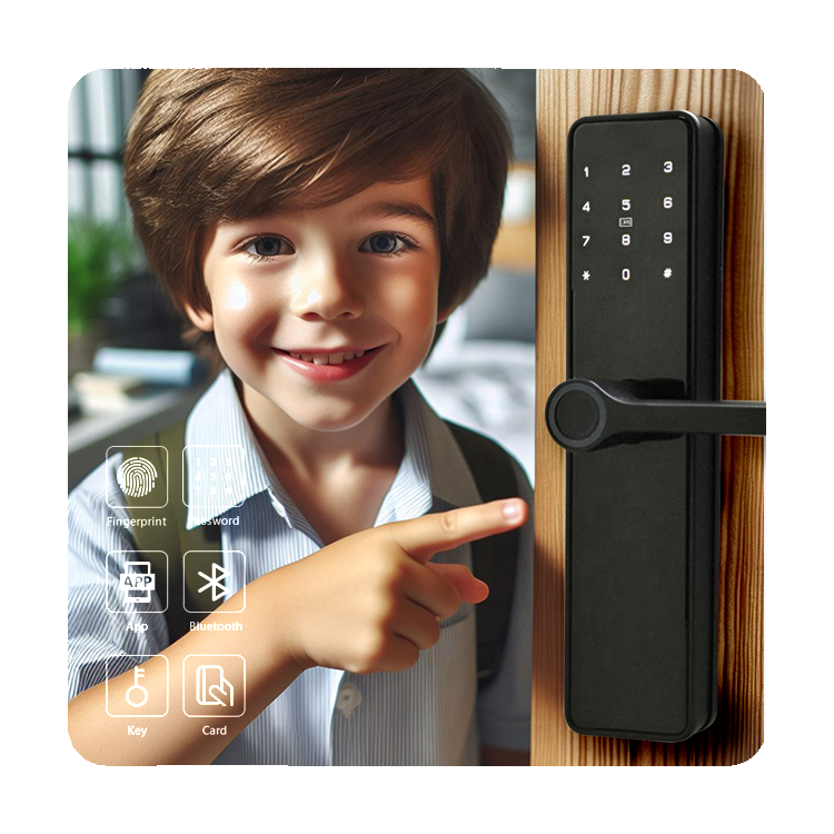 2024 ACECASA Smart Locks Manufacturer Custom High Security Tuya Smart Keypad Deadbolt Smart Lock For Wooden Door