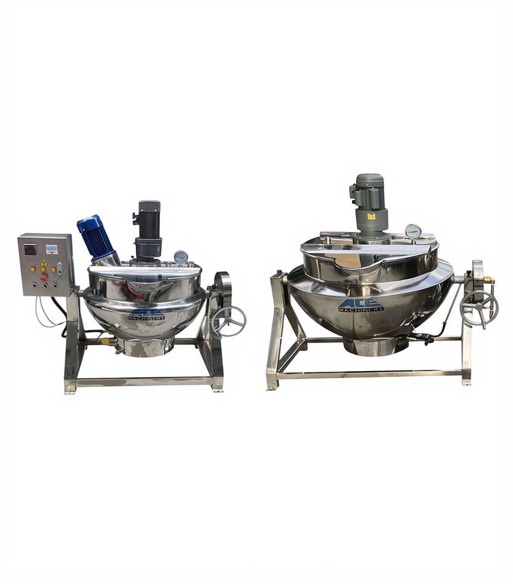 Multi Industrial Steam Jacketed Vat 1000 Liter Cooking Pot Rice Egg Peanut Boiling Machine