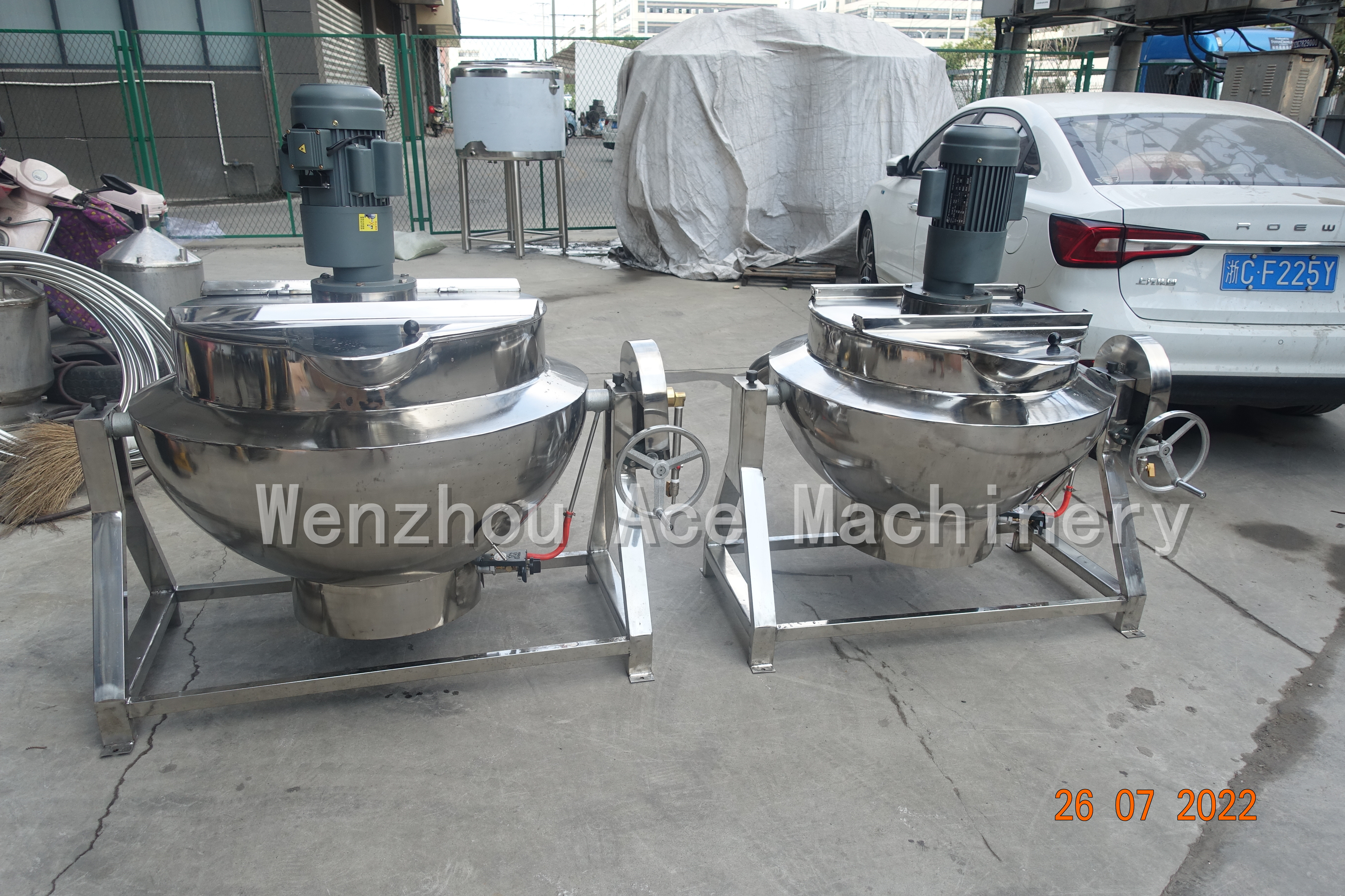 Multi Electric Jacketed Kettle With High Pressure Canner Stirrer