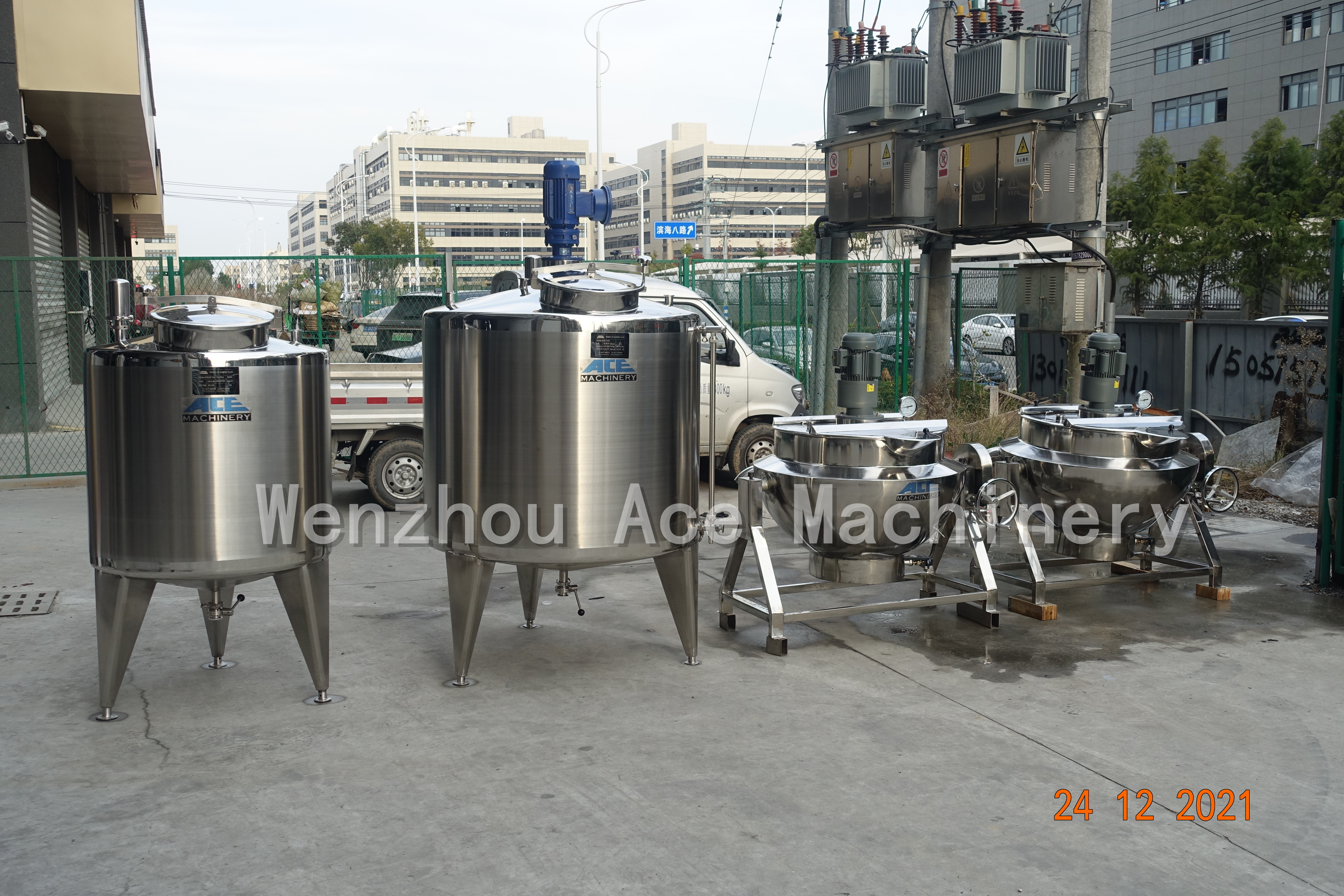 Multi Electric Jacketed Kettle With High Pressure Canner Stirrer