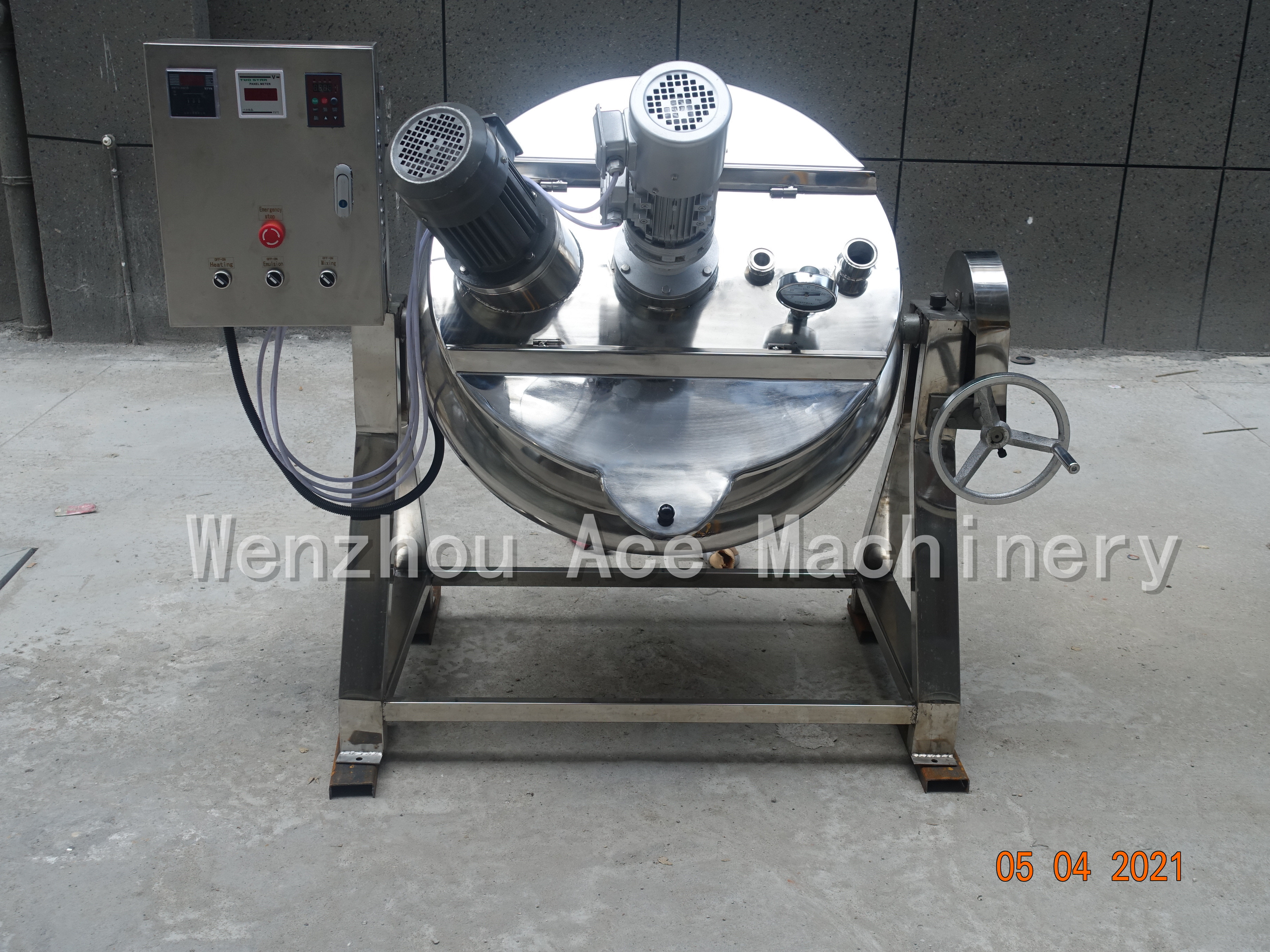 Multi Industrial Steam Jacketed Vat 1000 Liter Cooking Pot Rice Egg Peanut Boiling Machine