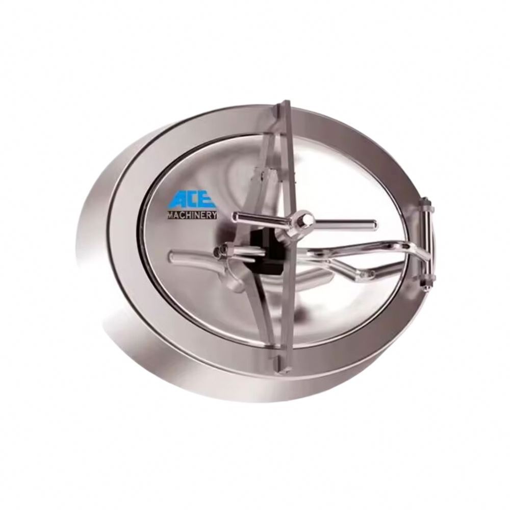 Ace Stainless Steel Ss304 Ss316l Tank Sanitary Elliptical Manhole Inward Yac-B Oval Pressure Manway