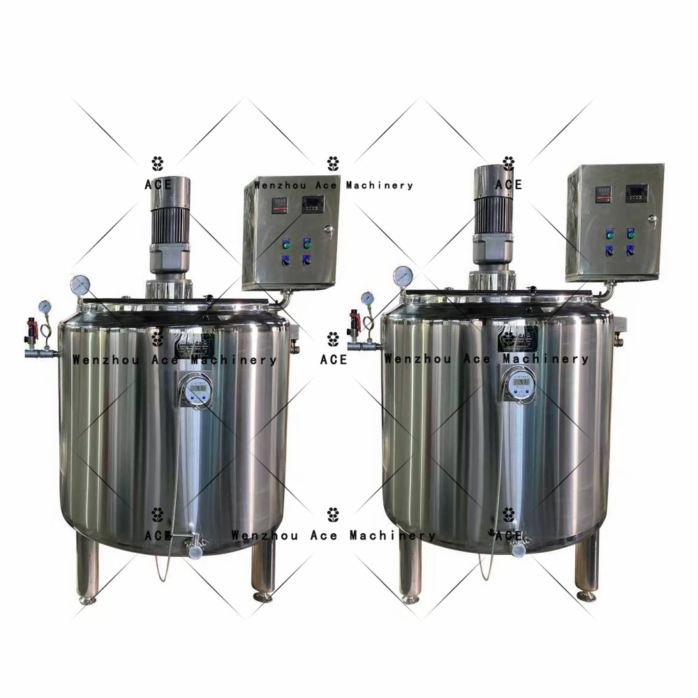 Emulsifying Mixing Tank with heating 100l 200l 500l 1000l 2000l chemical liquid soap cosmetic Industrial high shear Mixing Tank