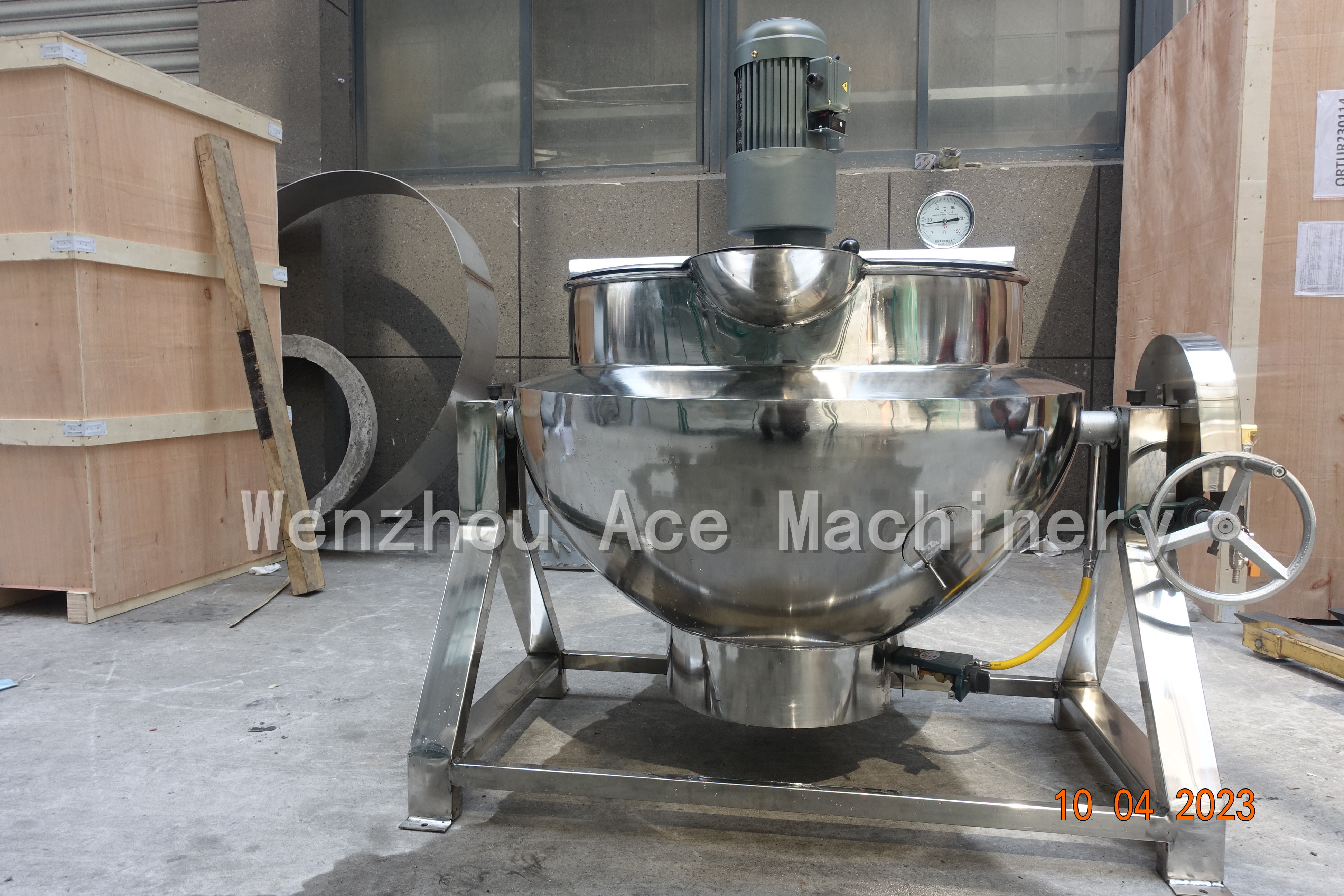 Multi Industrial Steam Jacketed Vat 1000 Liter Cooking Pot Rice Egg Peanut Boiling Machine