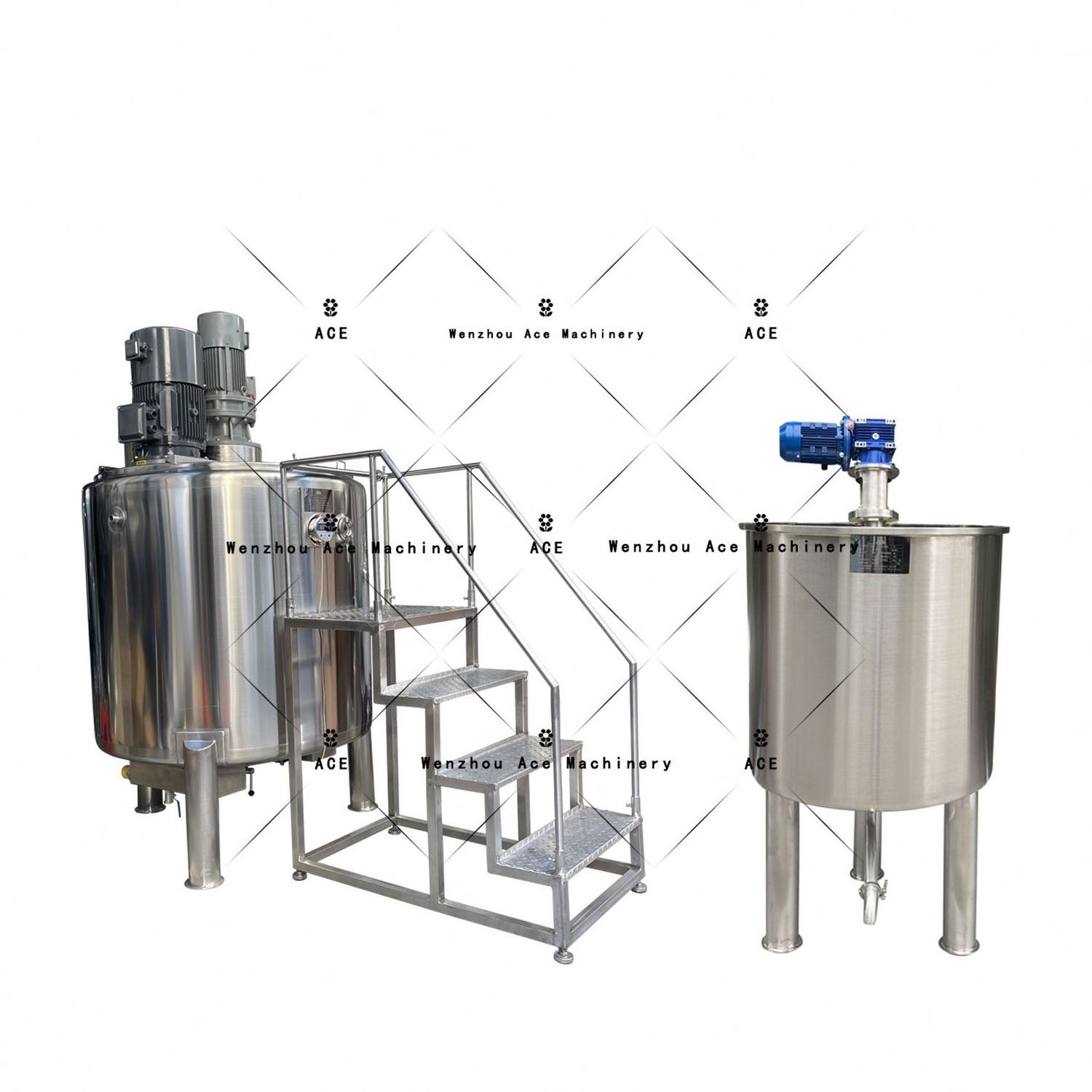 2000-5000L Liquid Soap Shampoo Mixer Dishwashing Hand Wash Liquid Soap Detergents Making Machines