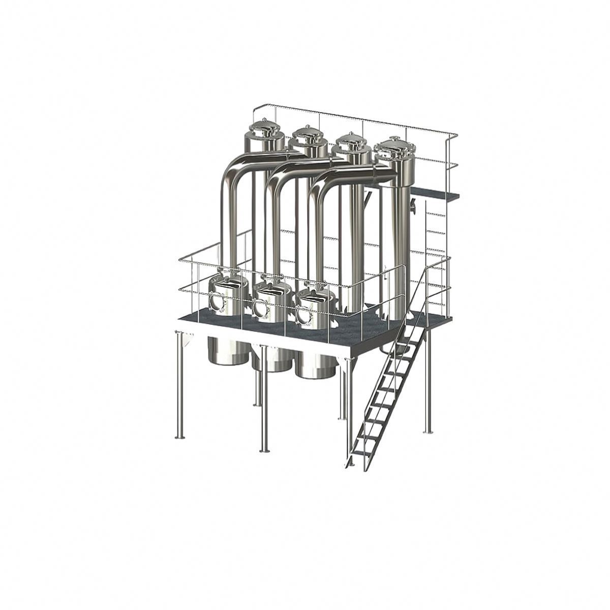 New Design Sanitary Crystallization Evaporator For Sugar Refinery Syrup Refining System Equipment