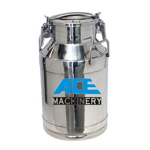 Ace Hot Sell 20L 40L 50L Dairy Farm Stainless Steel Mini Milk Cans