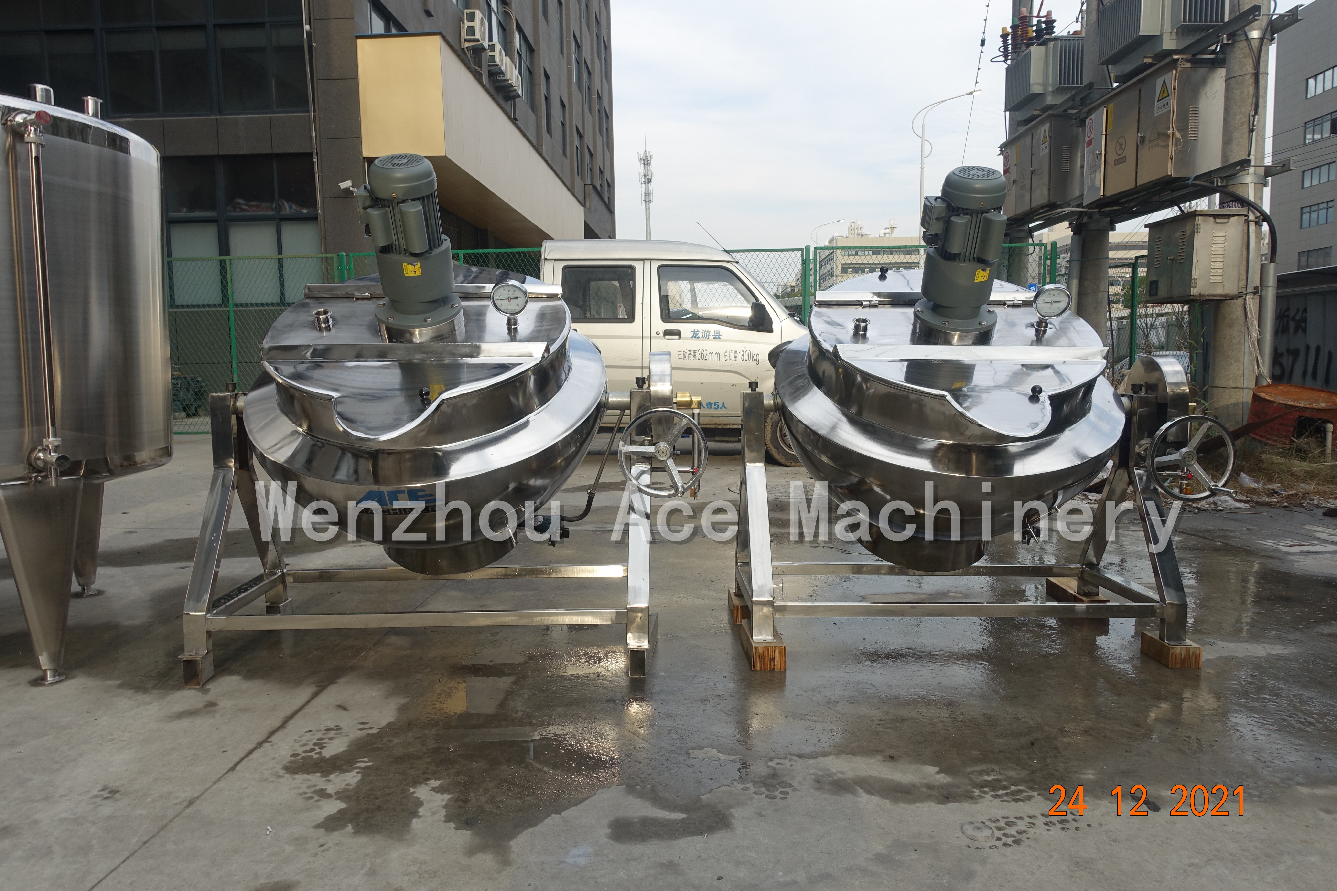 Multi Industrial Steam Jacketed Vat 1000 Liter Cooking Pot Rice Egg Peanut Boiling Machine