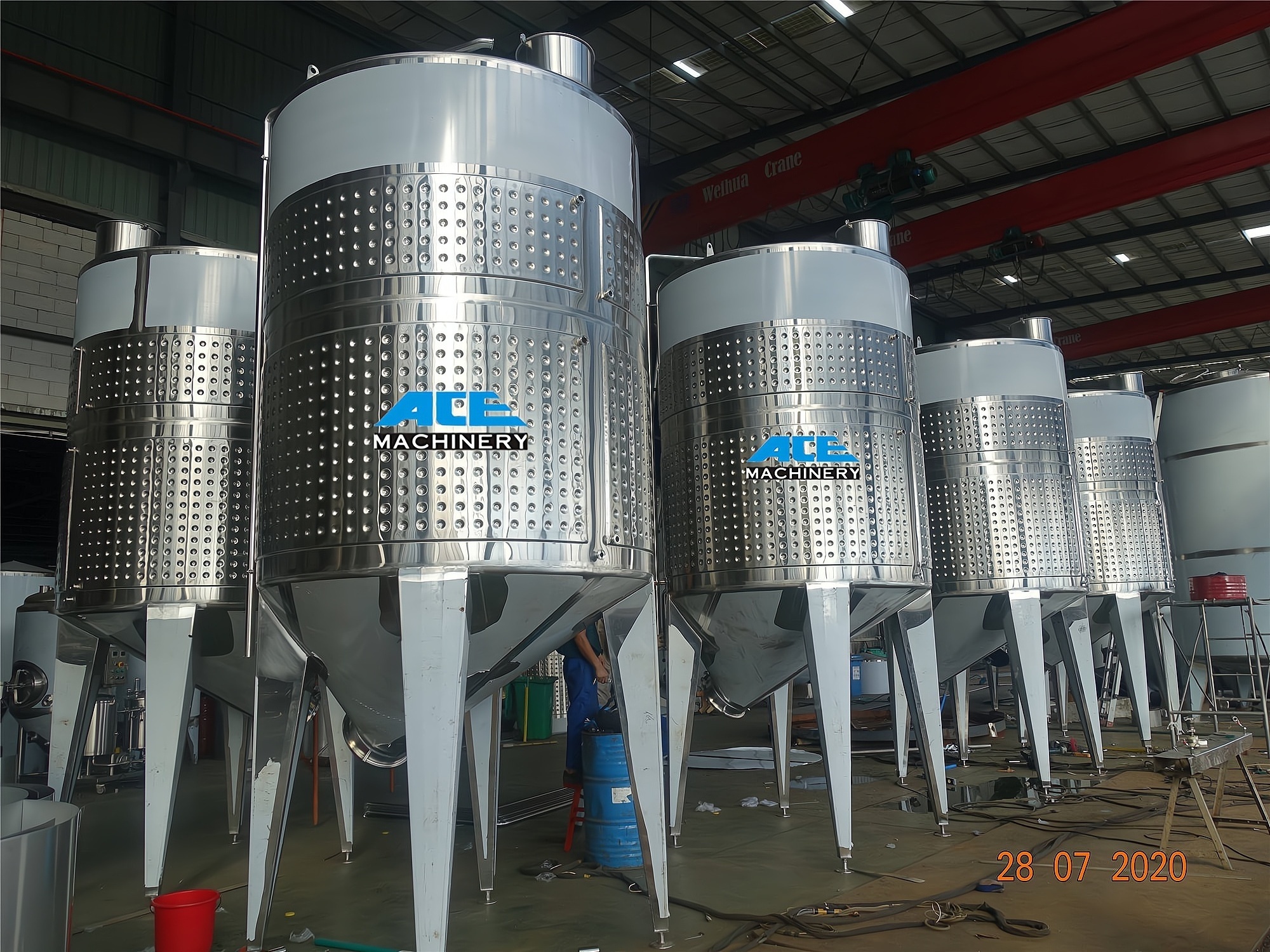 Automatic Stainless Steel 304 Variable Capacity Wine Tanks