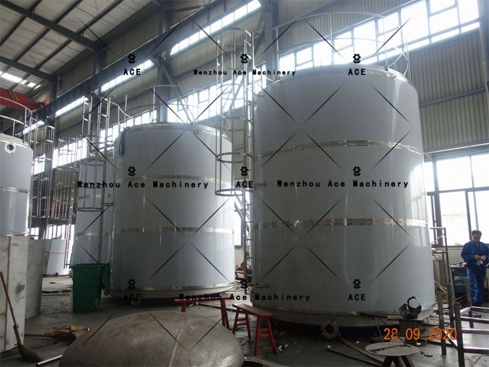 100-20000L liquid Storage Tank Food Grade Stainless Steel Tank Hot Water Storage Tank