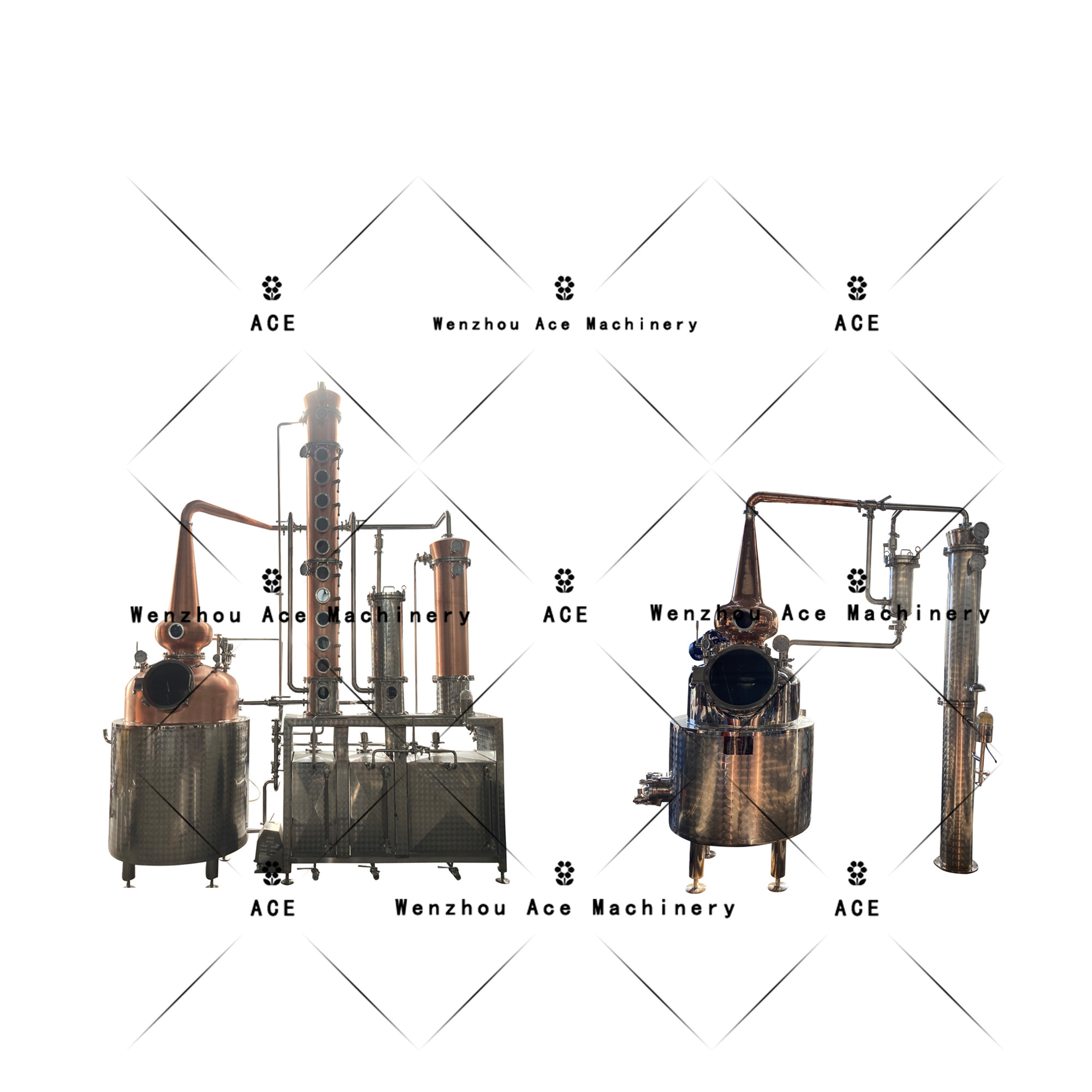 Automation Equipment Making Hennessy, Jack Daniels Whisky, Savoy Whisky Copper Distillert Prime Vodka Distillery